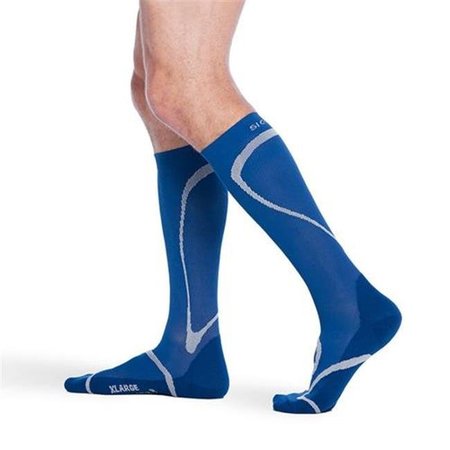 SIGVARIS Sigvaris 412CMS50 20-30mmHg Knee High Compression Sock; Medium And Short; Blue 412CMS50